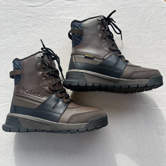 Columbia Bugaboot Celsius Plus Snow Boots, Brown & Black, Men's 9.5W, LIKE NEW - Picture 4 of 13